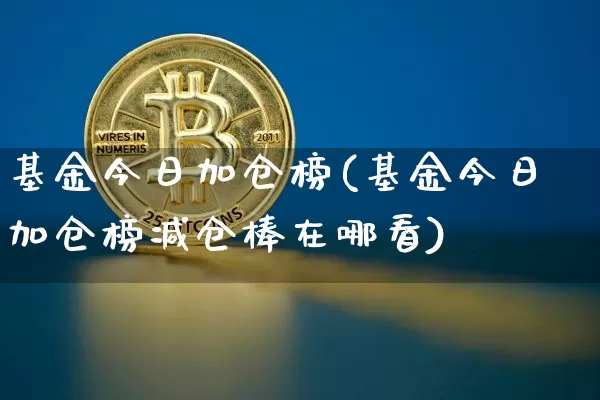 基金今日加仓榜(基金今日加仓榜减仓棒在哪看)_https://www.cangshenghg.com_创业板_第1张