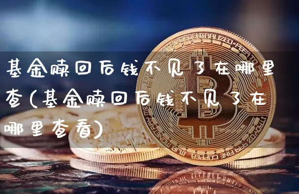 基金赎回后钱不见了在哪里查(基金赎回后钱不见了在哪里查看)_https://www.cangshenghg.com_北交所_第1张