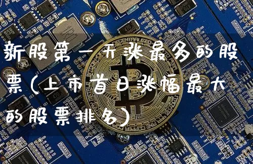 新股第一天涨最多的股票(上市首日涨幅最大的股票排名)_https://www.cangshenghg.com_北交所_第1张