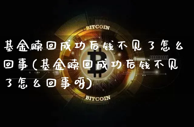 基金赎回成功后钱不见了怎么回事(基金赎回成功后钱不见了怎么回事呀)_https://www.cangshenghg.com_北交所_第1张
