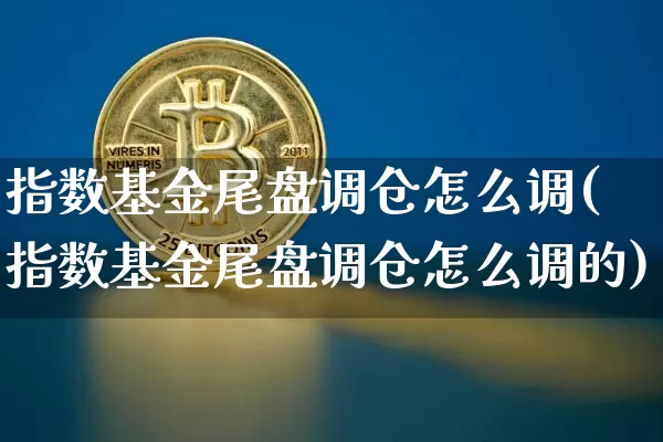 指数基金尾盘调仓怎么调(指数基金尾盘调仓怎么调的)_https://www.cangshenghg.com_北交所_第1张
