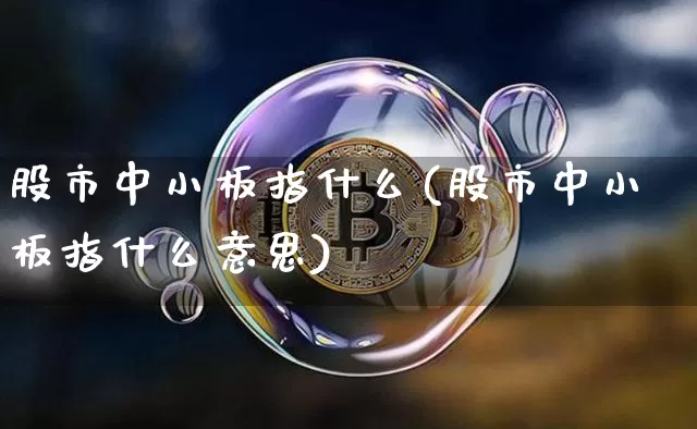 股市中小板指什么(股市中小板指什么意思)_https://www.cangshenghg.com_财经新闻_第1张
