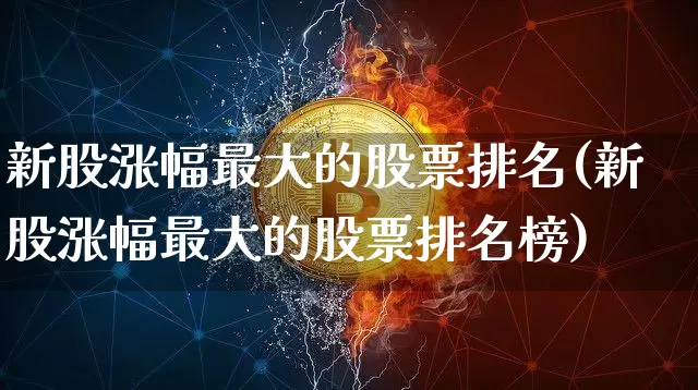 新股涨幅最大的股票排名(新股涨幅最大的股票排名榜)_https://www.cangshenghg.com_北交所_第1张