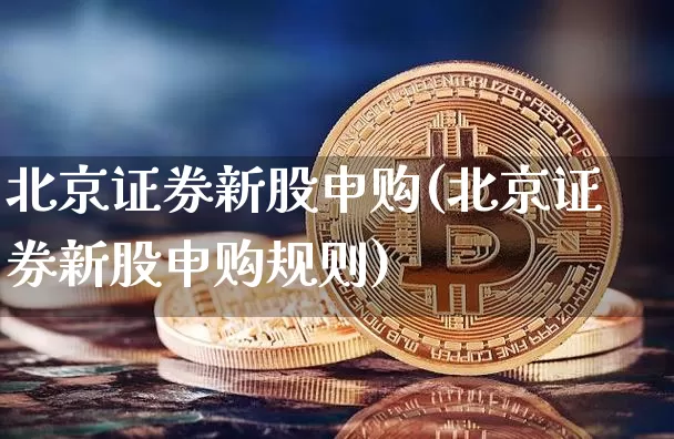 北京证券新股申购(北京证券新股申购规则)_https://www.cangshenghg.com_科创板_第1张