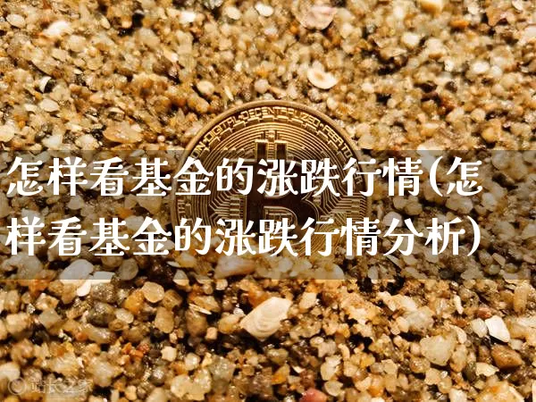 怎样看基金的涨跌行情(怎样看基金的涨跌行情分析)_https://www.cangshenghg.com_北交所_第1张