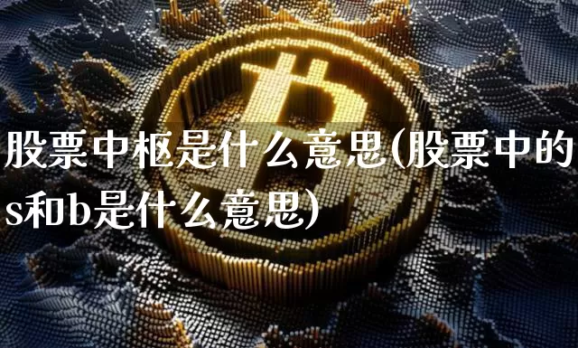 股票中枢是什么意思(股票中的s和b是什么意思)_https://www.cangshenghg.com_创业板_第1张