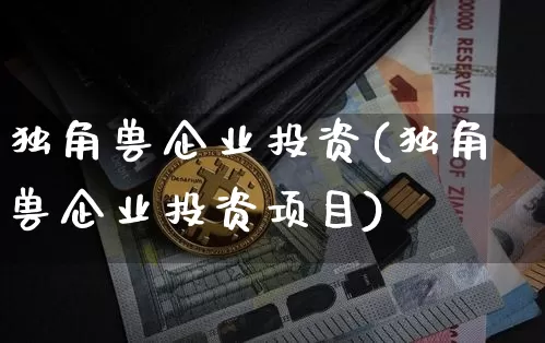 独角兽企业投资(独角兽企业投资项目)_https://www.cangshenghg.com_A股_第1张