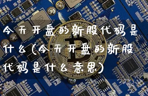 今天开盘的新股代码是什么(今天开盘的新股代码是什么意思)_https://www.cangshenghg.com_财经新闻_第1张