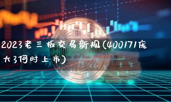 2023老三板交易新规(400171庞大3何时上市)_https://www.cangshenghg.com_科创板_第1张