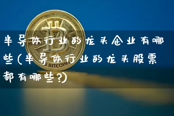 半导体行业的龙头企业有哪些(半导体行业的龙头股票都有哪些?)_https://www.cangshenghg.com_A股_第1张