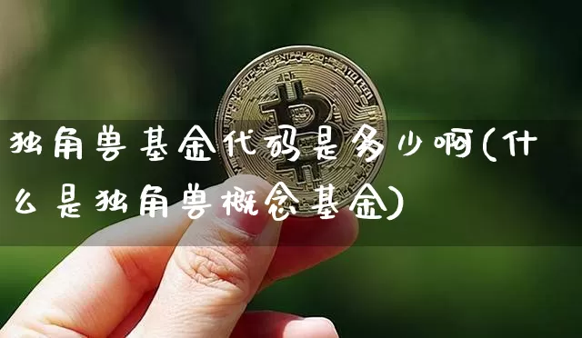 独角兽基金代码是多少啊(什么是独角兽概念基金)_https://www.cangshenghg.com_A股_第1张