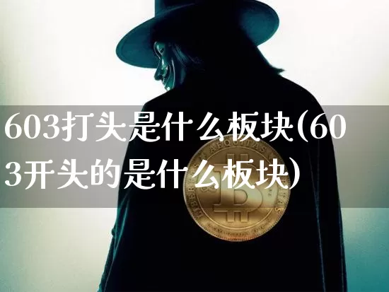 603打头是什么板块(603开头的是什么板块)_https://www.cangshenghg.com_财经新闻_第1张