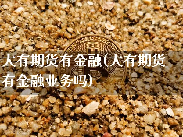 大有期货有金融(大有期货有金融业务吗)_https://www.cangshenghg.com_北交所_第1张