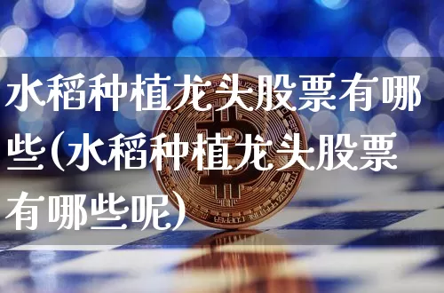 水稻种植龙头股票有哪些(水稻种植龙头股票有哪些呢)_https://www.cangshenghg.com_A股_第1张