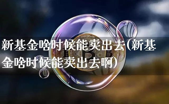 新基金啥时候能卖出去(新基金啥时候能卖出去啊)_https://www.cangshenghg.com_财经新闻_第1张