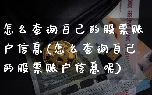 怎么查询自己的股票账户信息(怎么查询自己的股票账户信息呢)_https://www.cangshenghg.com_北交所_第1张