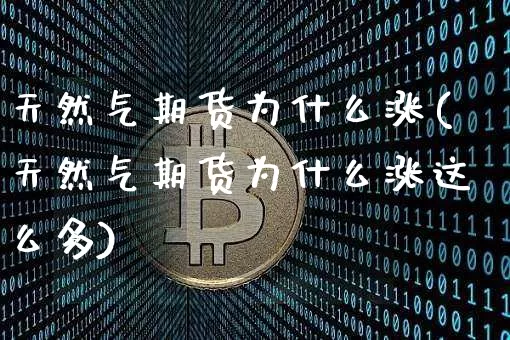 天然气期货为什么涨(天然气期货为什么涨这么多)_https://www.cangshenghg.com_北交所_第1张