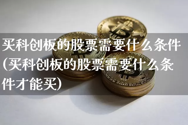 买科创板的股票需要什么条件(买科创板的股票需要什么条件才能买)_https://www.cangshenghg.com_科创板_第1张