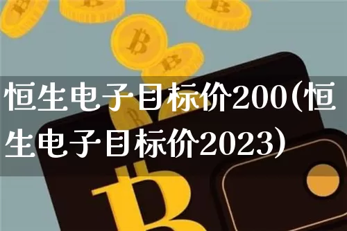 恒生电子目标价200(恒生电子目标价2023)_https://www.cangshenghg.com_科创板_第1张