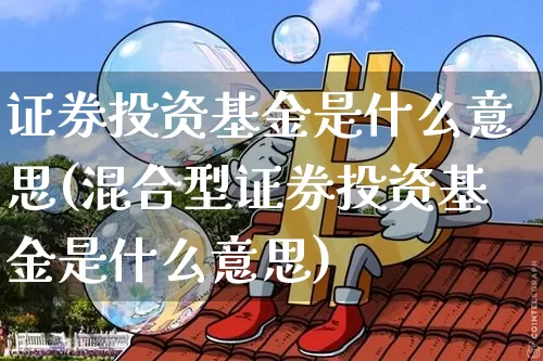 证券投资基金是什么意思(混合型证券投资基金是什么意思)_https://www.cangshenghg.com_财经新闻_第1张