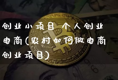 创业小项目 个人创业电商(农村如何做电商创业项目)_https://www.cangshenghg.com_科创板_第1张