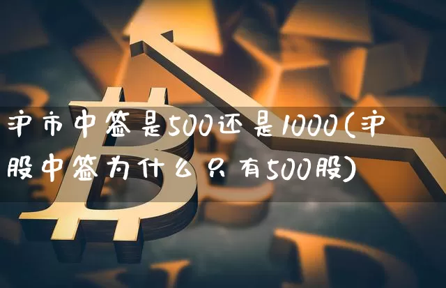 沪市中签是500还是1000(沪股中签为什么只有500股)_https://www.cangshenghg.com_A股_第1张