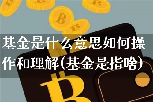 基金是什么意思如何操作和理解(基金是指啥)_https://www.cangshenghg.com_北交所_第1张