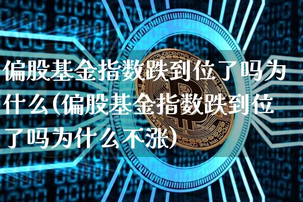 偏股基金指数跌到位了吗为什么(偏股基金指数跌到位了吗为什么不涨)_https://www.cangshenghg.com_北交所_第1张
