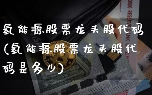 氢能源股票龙头股代码(氢能源股票龙头股代码是多少)_https://www.cangshenghg.com_A股_第1张