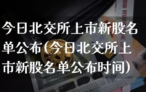 今日北交所上市新股名单公布(今日北交所上市新股名单公布时间)_https://www.cangshenghg.com_北交所_第1张