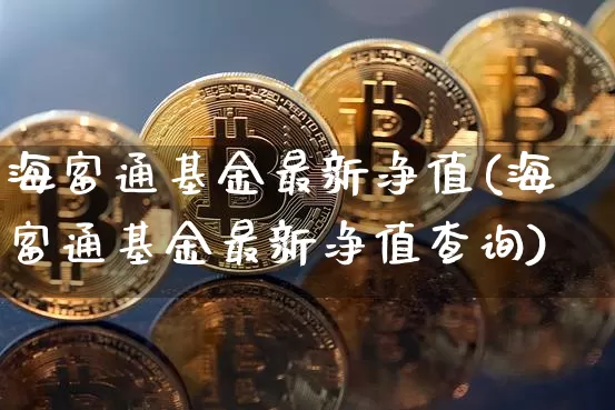 海富通基金最新净值(海富通基金最新净值查询)_https://www.cangshenghg.com_北交所_第1张