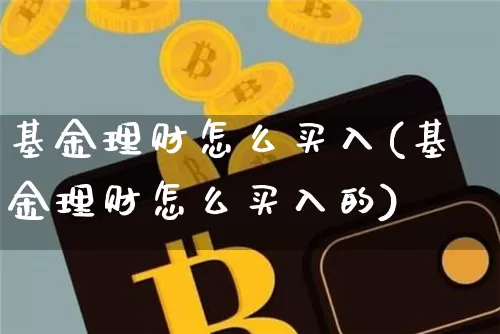 基金理财怎么买入(基金理财怎么买入的)_https://www.cangshenghg.com_科创板_第1张