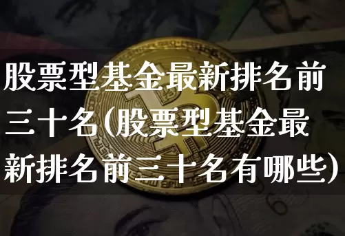 股票型基金最新排名前三十名(股票型基金最新排名前三十名有哪些)_https://www.cangshenghg.com_科创板_第1张