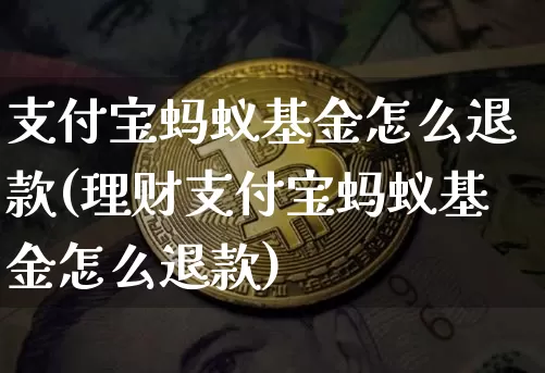 支付宝蚂蚁基金怎么退款(理财支付宝蚂蚁基金怎么退款)_https://www.cangshenghg.com_创业板_第1张