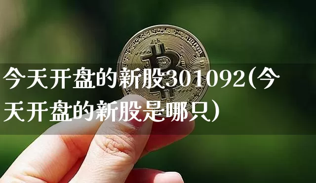今天开盘的新股301092(今天开盘的新股是哪只)_https://www.cangshenghg.com_科创板_第1张