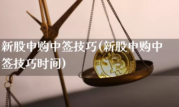 新股申购中签技巧(新股申购中签技巧时间)_https://www.cangshenghg.com_财经新闻_第1张