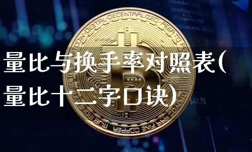 量比与换手率对照表(量比十二字口诀)_https://www.cangshenghg.com_北交所_第1张