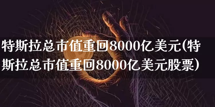 特斯拉总市值重回8000亿美元(特斯拉总市值重回8000亿美元股票)_https://www.cangshenghg.com_财经新闻_第1张