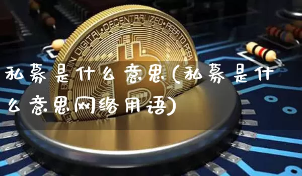 私募是什么意思(私募是什么意思网络用语)_https://www.cangshenghg.com_创业板_第1张