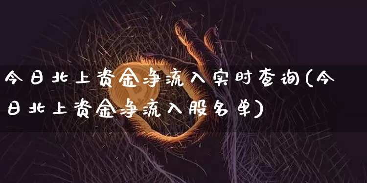 今日北上资金净流入实时查询(今日北上资金净流入股名单)_https://www.cangshenghg.com_北交所_第1张