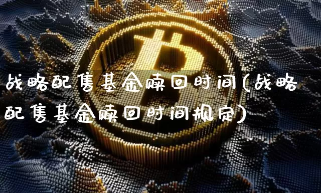 战略配售基金赎回时间(战略配售基金赎回时间规定)_https://www.cangshenghg.com_创业板_第1张