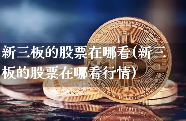 新三板的股票在哪看(新三板的股票在哪看行情)_https://www.cangshenghg.com_科创板_第1张