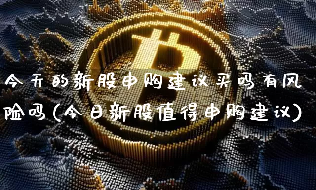 今天的新股申购建议买吗有风险吗(今日新股值得申购建议)_https://www.cangshenghg.com_科创板_第1张