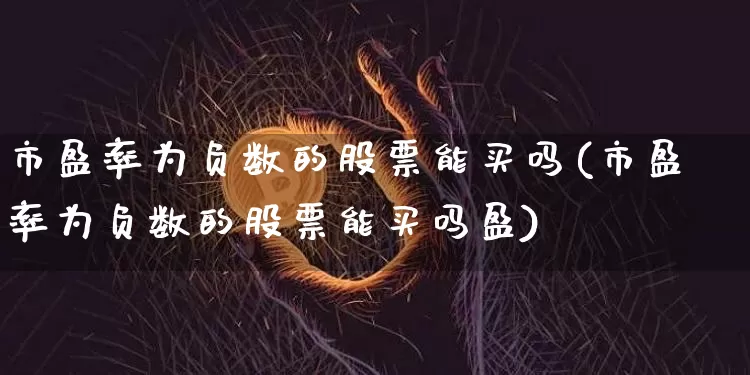 市盈率为负数的股票能买吗(市盈率为负数的股票能买吗盈)_https://www.cangshenghg.com_科创板_第1张