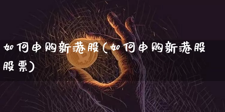 如何申购新港股(如何申购新港股股票)_https://www.cangshenghg.com_A股_第1张