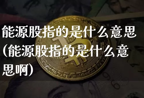 能源股指的是什么意思(能源股指的是什么意思啊)_https://www.cangshenghg.com_A股_第1张