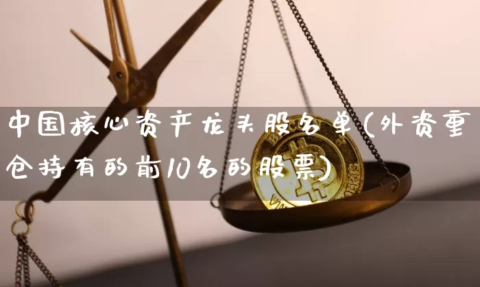 中国核心资产龙头股名单(外资重仓持有的前10名的股票)_https://www.cangshenghg.com_科创板_第1张