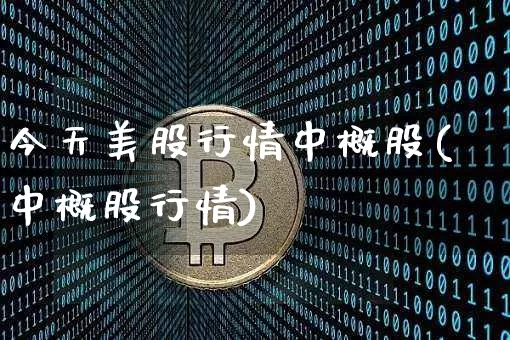 今天美股行情中概股(中概股行情)_https://www.cangshenghg.com_科创板_第1张