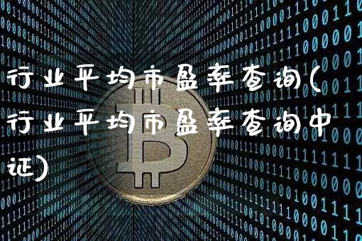 行业平均市盈率查询(行业平均市盈率查询中证)_https://www.cangshenghg.com_财经新闻_第1张