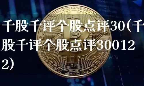 千股千评个股点评30(千股千评个股点评300122)_https://www.cangshenghg.com_北交所_第1张